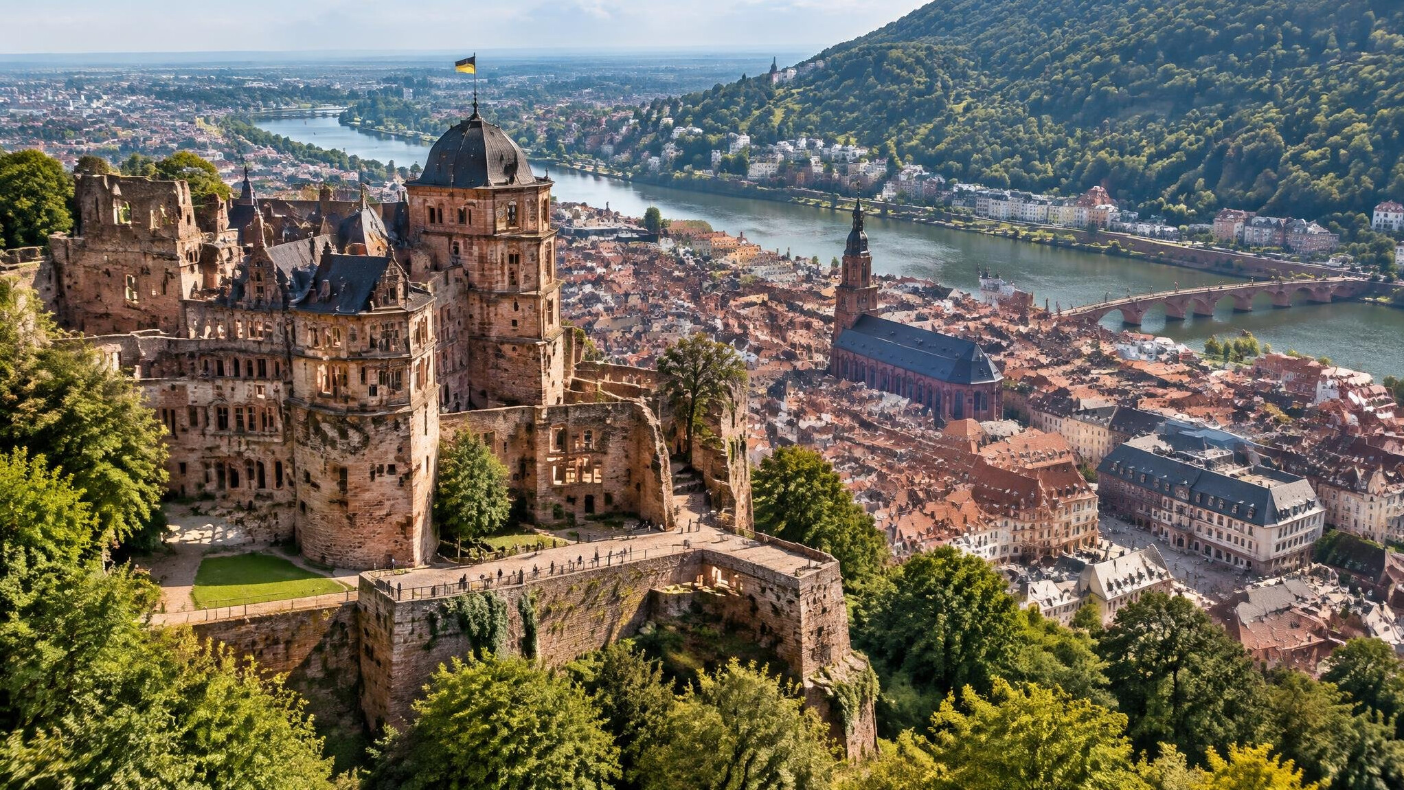 castle view from above